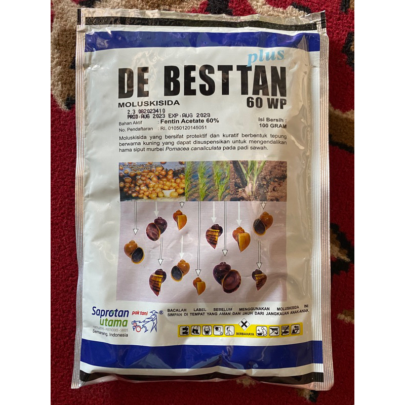 DE BESTTAN 100 Gram Obat Kool / Keong sawah Fentin asetat 60 WP.