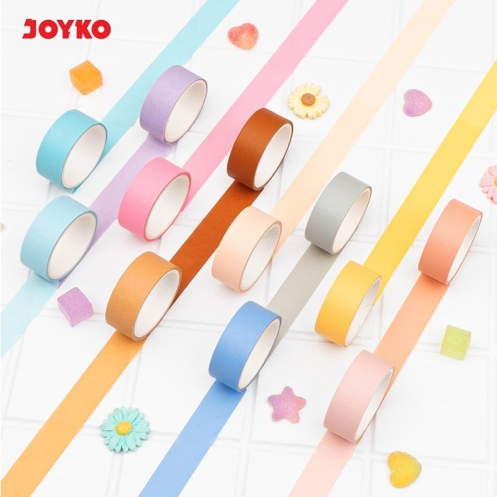 

Washi Tape Pita Perekat Selotip Kertas Warna Joyko WT-110 15 mm x 3 M