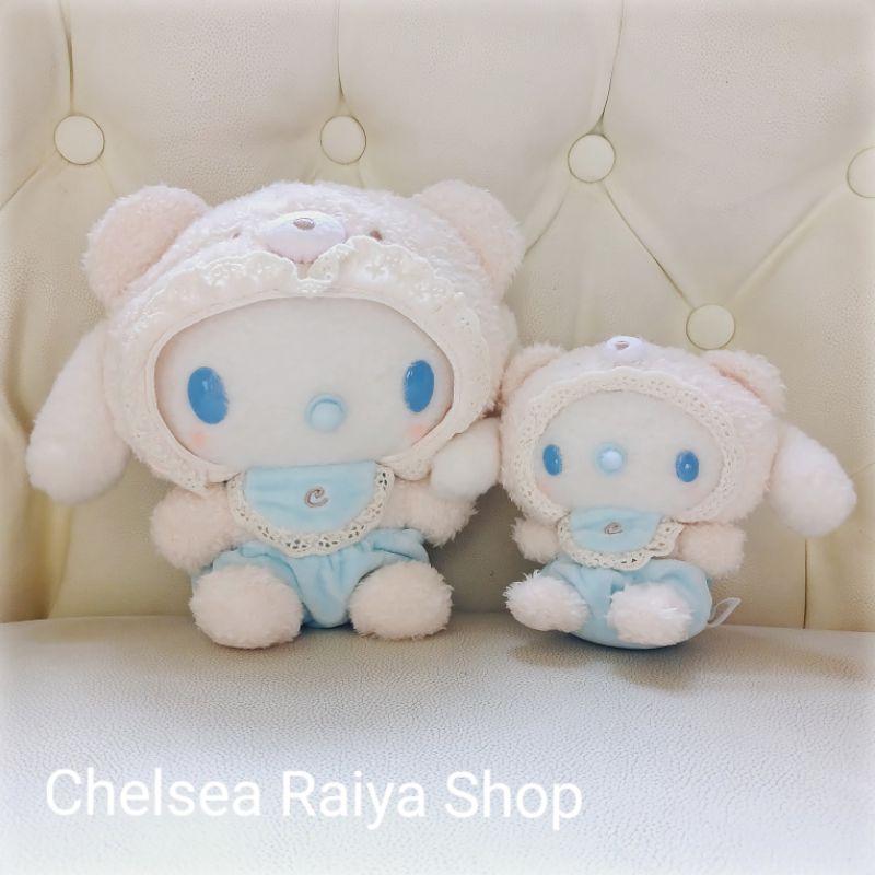 Boneka Plush Gantungan Tas Keychain Sanrio Cinnamoroll Baby Dot Bear Kostum Cinamorol Cinamoroll Cin