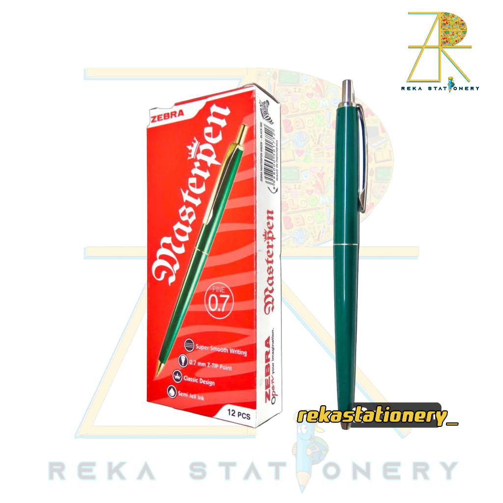 

Pulpen Zebra Masterpen - Tinta Halus dan Nyaman, Harga per Pcs