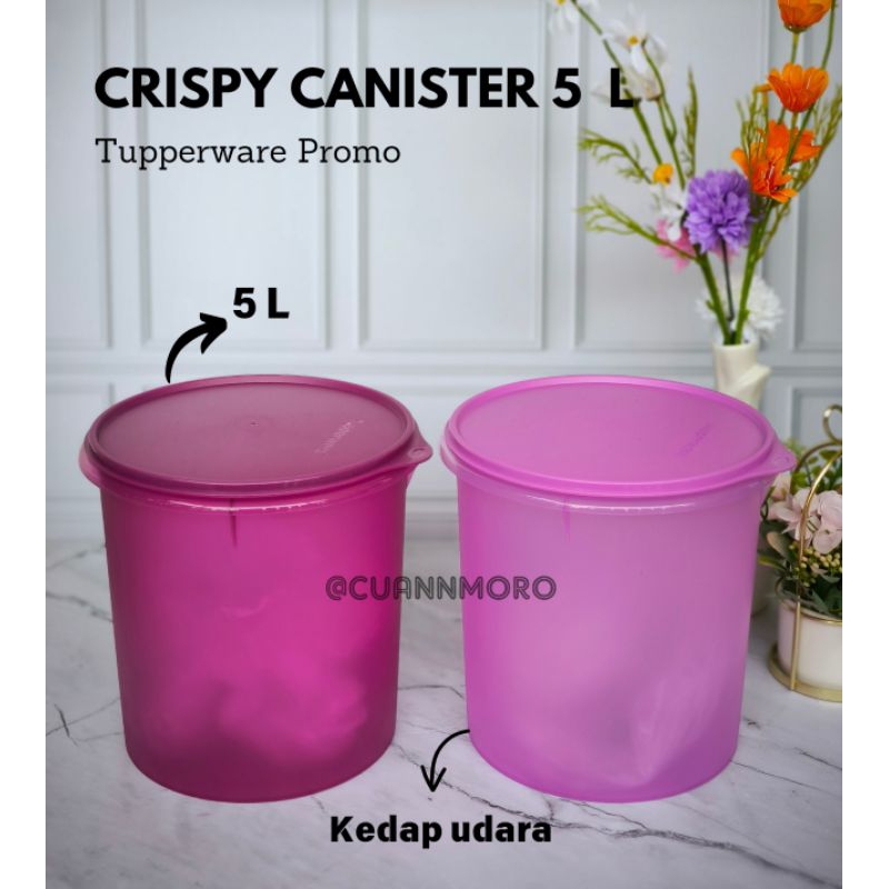 TUPPERWARE PROMO - Crispy Canister 5 L (2) - Toples Krupuk Premium MURAH - Toples Lebaran