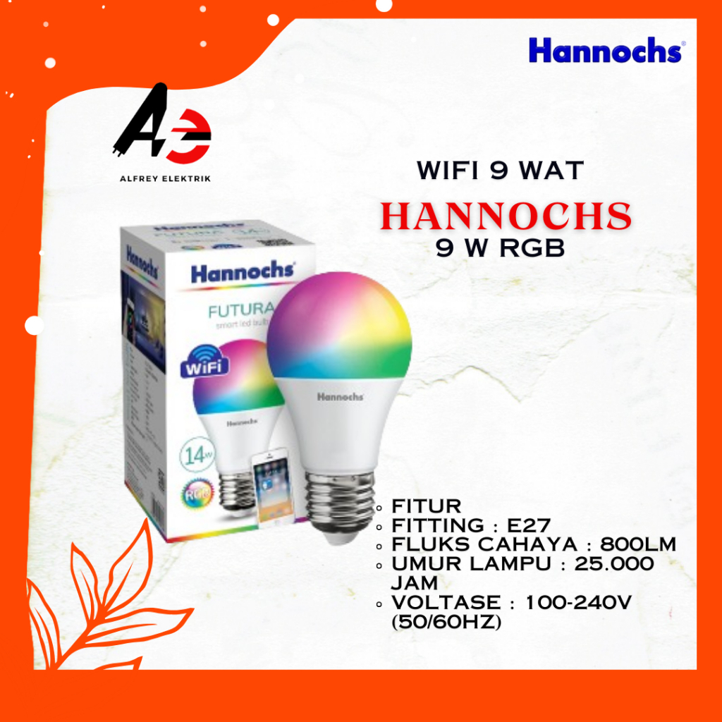 Hannochs Bola Lampu LED Futura Wifi
