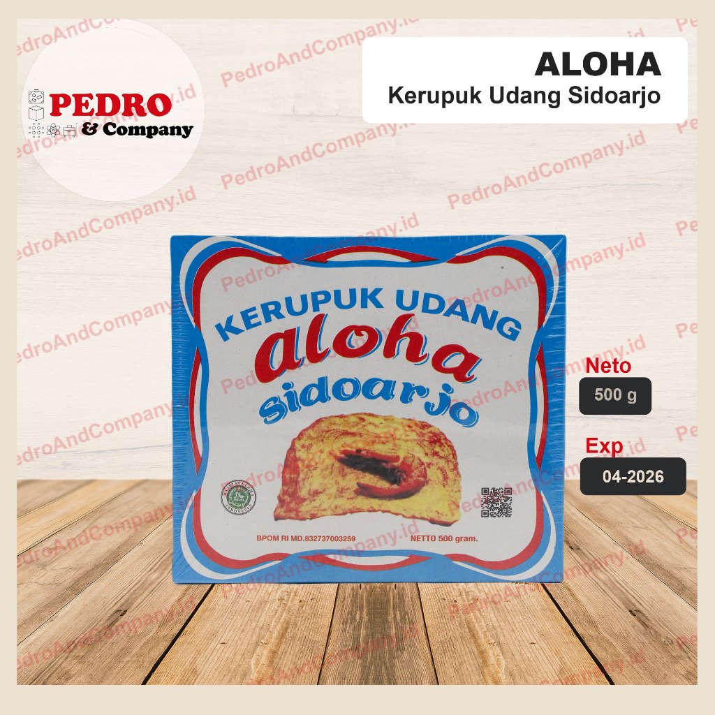 

Aloha -Krupuk udang Sidoarjo super extra/ shrimp crackers (500gr) biru