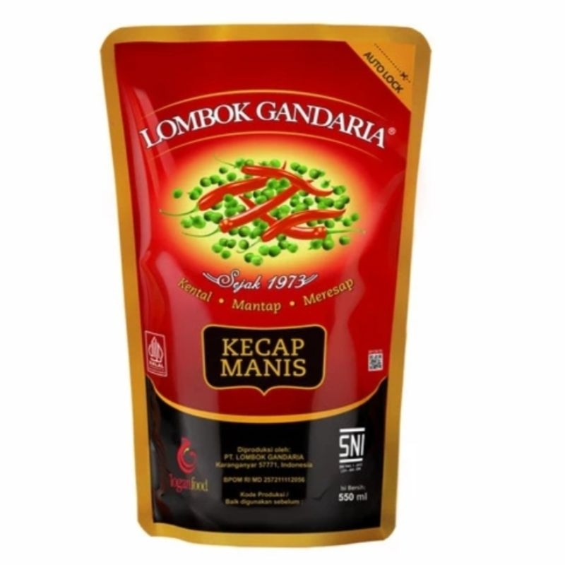 

Kecap Manis Cap "Lombok Gandaria" [550 ml] Pouch