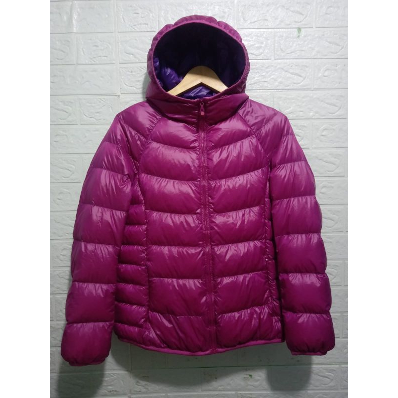 UNIQLO ultralight down Hoodie jaket pink 6