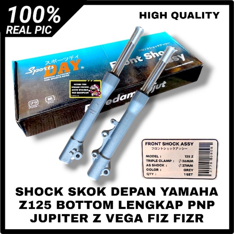 SHOCK SKOK DEPAN YAMAHA Z125 BOTTOM LENGKAP SPORTS DAY ORIGINAL AS 27 TRIPLE 26 PNP JUPITER Z VEGA F