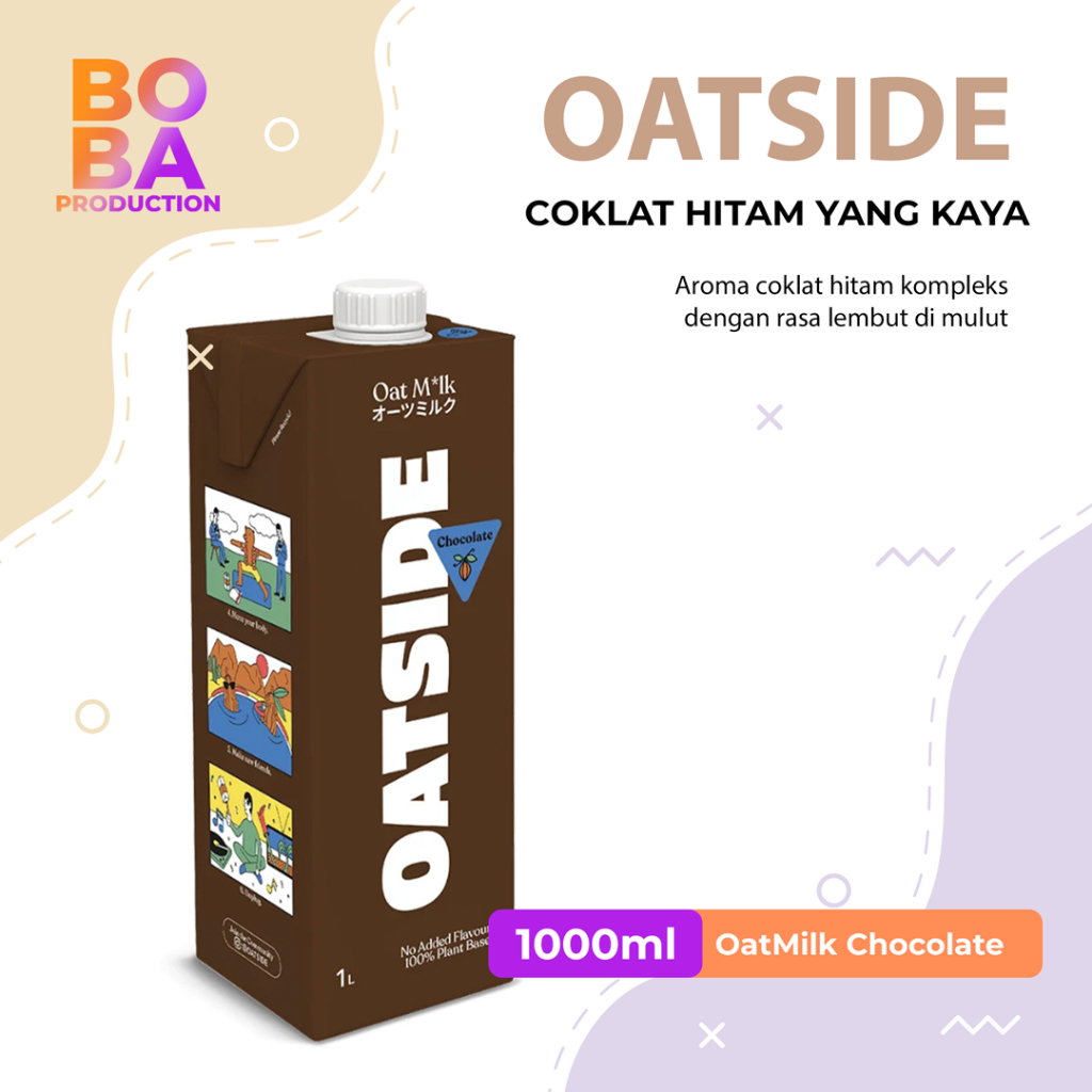 

Oatside Susu OatMilk Gandum Cokelat 1L