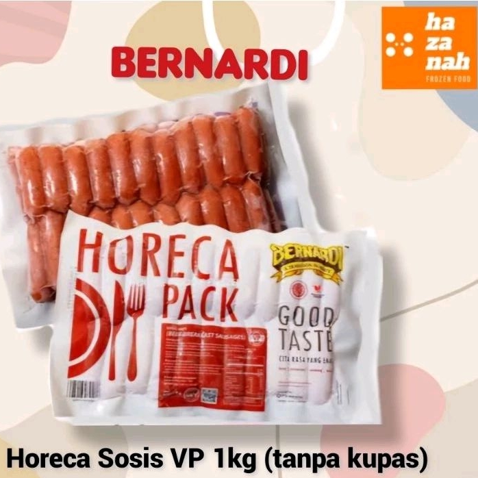 

Bernardi Horeca Sosis Sapi Ayam VP 1kg