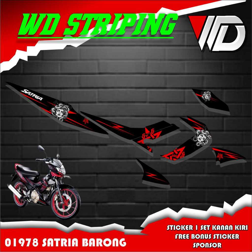 01978 Striping satria fu Barong Medusa / Striping satria Barong /Striping Satria Fu lama / Striping 