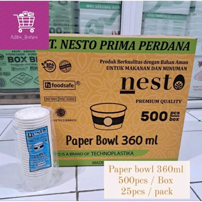 

1 DUS MANGKOK KERTAS NESTO 360 ML [500 PCS]