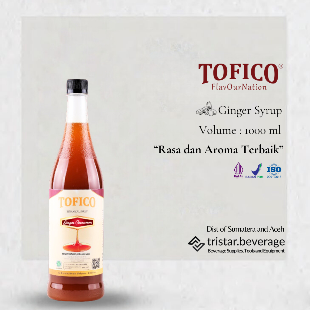 

TERLARIS - Sirup Premium Rasa Jahe / Ginger - Tofico Syrup 1 Liter