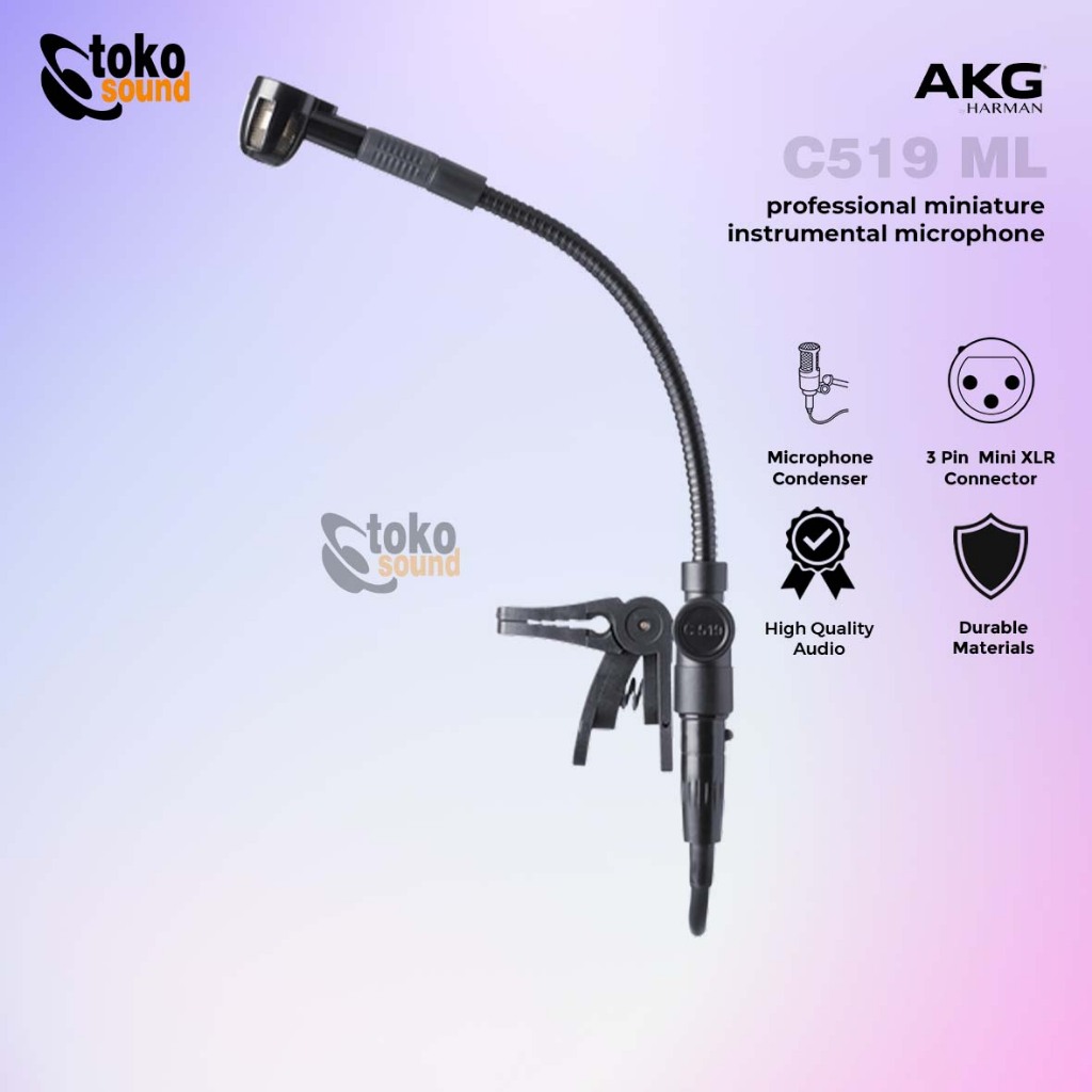 AKG C519ML C 519 ML - Clip On Condenser Instrument Microphone