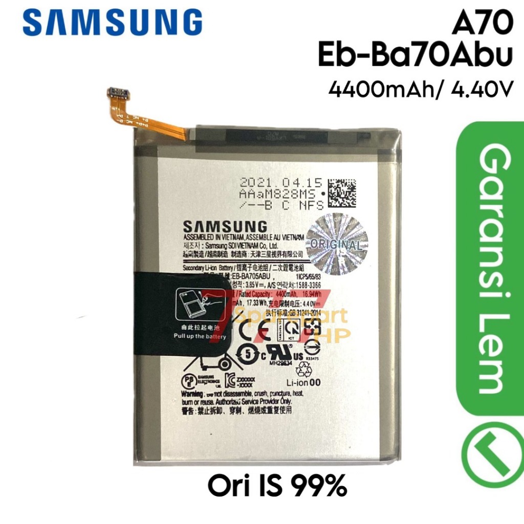 Baterai EB-BA705ABU SAMS Galaxy A70 / SM-A705F / SM-A705FN / SM-A705GM / SM-A705MN / SM-A705 / SM-A7