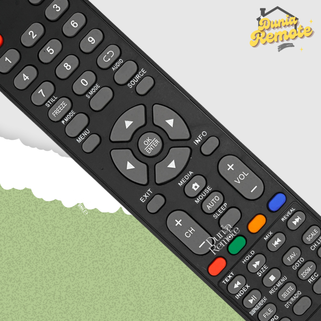 Remot Remote TV AKARI 1902 LED LCD TANPA SETTING LE-32V99SM LE-50D99SBS SC-53V32D SC-53V40D SC-53V43