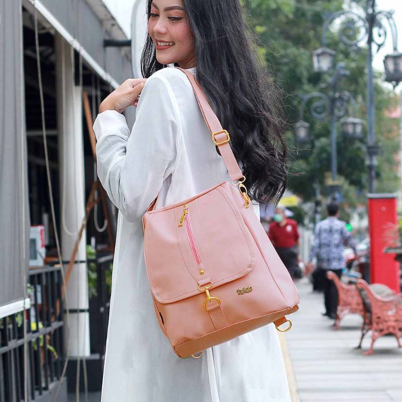 RANSEL WANITA PRADA PREMIUM TAS PUNGGUNG WANITA / RANSEL WANITA