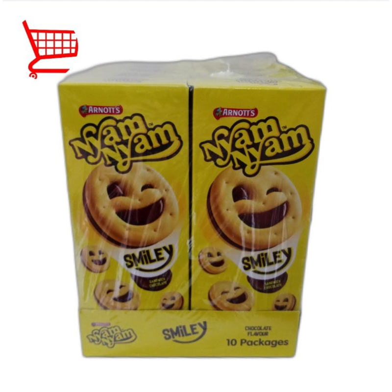 

NYAM NYAM SMILEY SANDWICH COKLAT 1 PACK ISI 10PCS