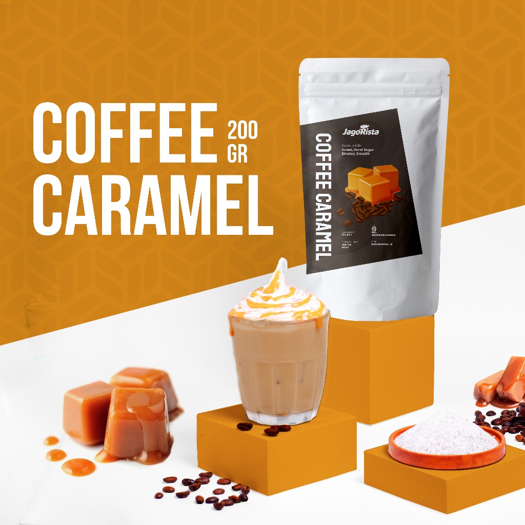

200gr Jagorista Coffe Caramel Premium GOLD Bubble Drink Powder