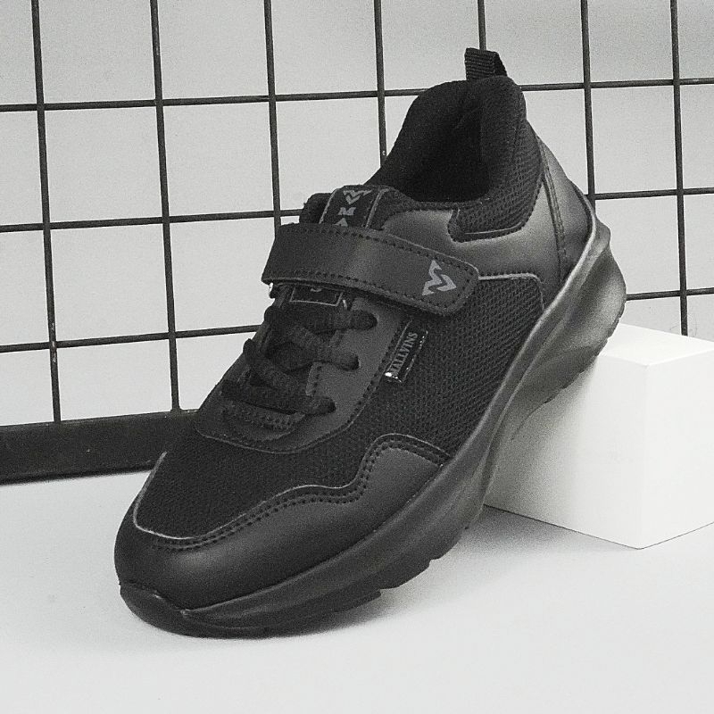 MALLVINS Sepatu olah Anak Size 31-38 Full Hitam