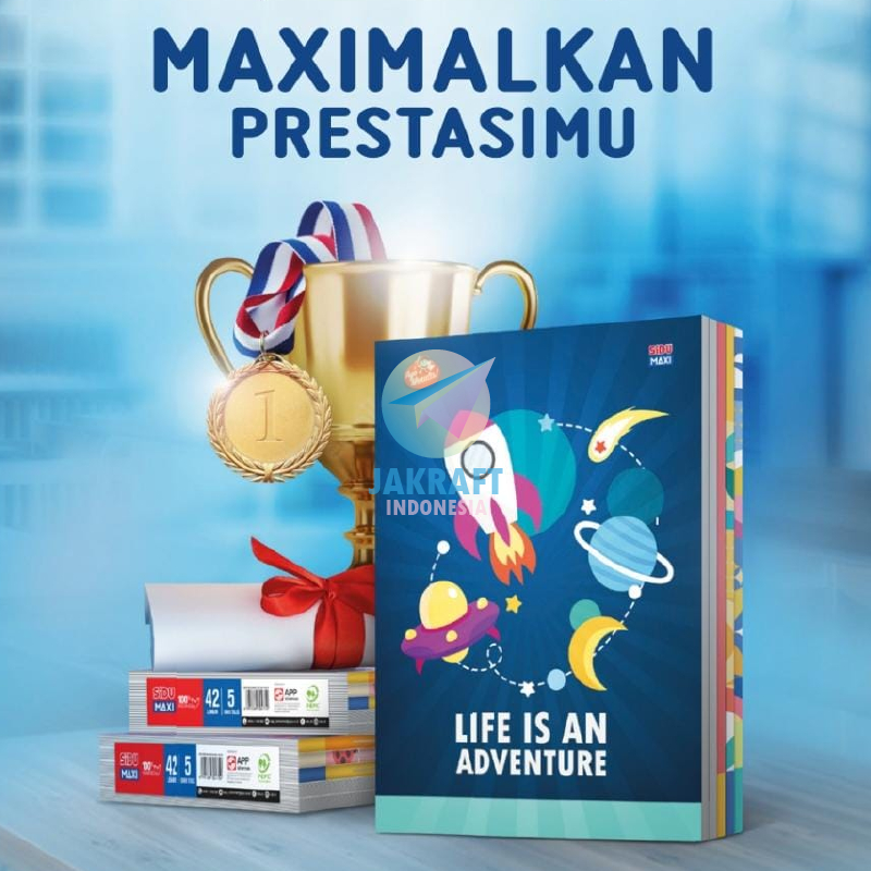 

(5 Pcs) Buku Tulis SiDU Maxi Campus B5 isi 42 SINAR DUNIA Dengan Cover Fancy Lucu Laminasi Reflektif Tahan Air Ukuran Panjang Seperti Big Boss & AA Maxy