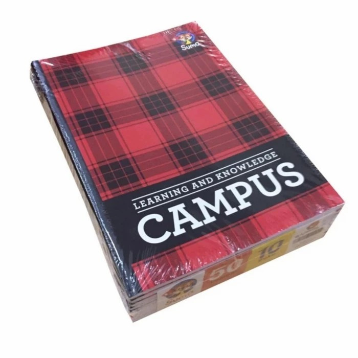 

Buku Tulis Campus Besar SUMA 50 LEMBAR 1 pack10 buku