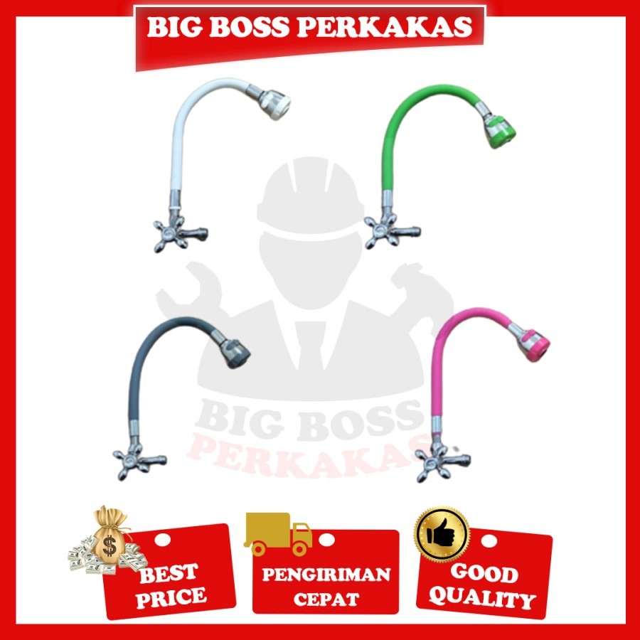 KRAN ANGSA FLEKSIBEL / KRAN BAK CUCI PIRING WARNA WARNI HTC