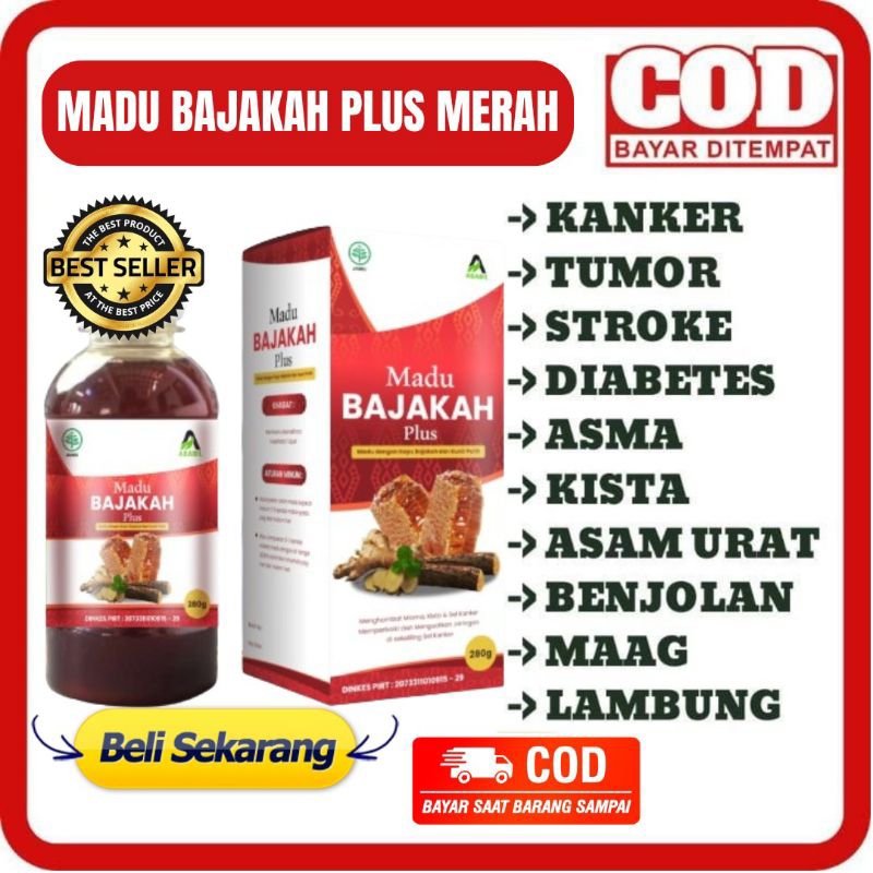 MADU BAJAKAH PLUS MERAH - MADU BAJAKAH PLUS ABABIL BAJAKAH KUNIR PUTIH Premium Madu Bajakah Plus Bua