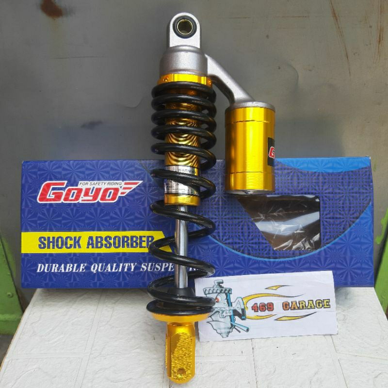 Shock Tabung Matic Goyo 310mm Black Gold Mio Vario Beat Scoopy Nex Spin Lexi Dll
