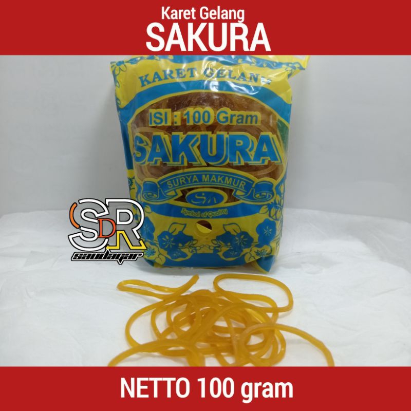 

Karet Gelang Sakura Kuning isi 100gram
