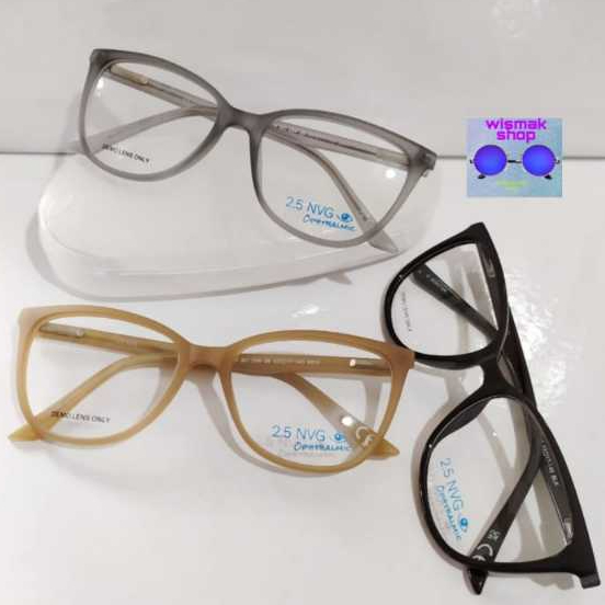 Frame kacamata bingkai kacamata cat eye premium tangkai per lebar