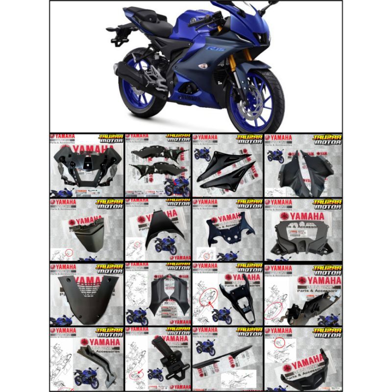 COVER FUL FULL BODY KASAR R15 V4 R15 M ORIGINAL YAMAHA BDJ