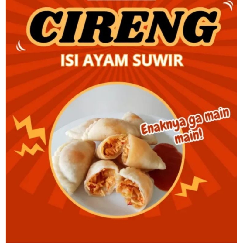 

cireng isi ayam suwir pedas isi 10 biji termurah