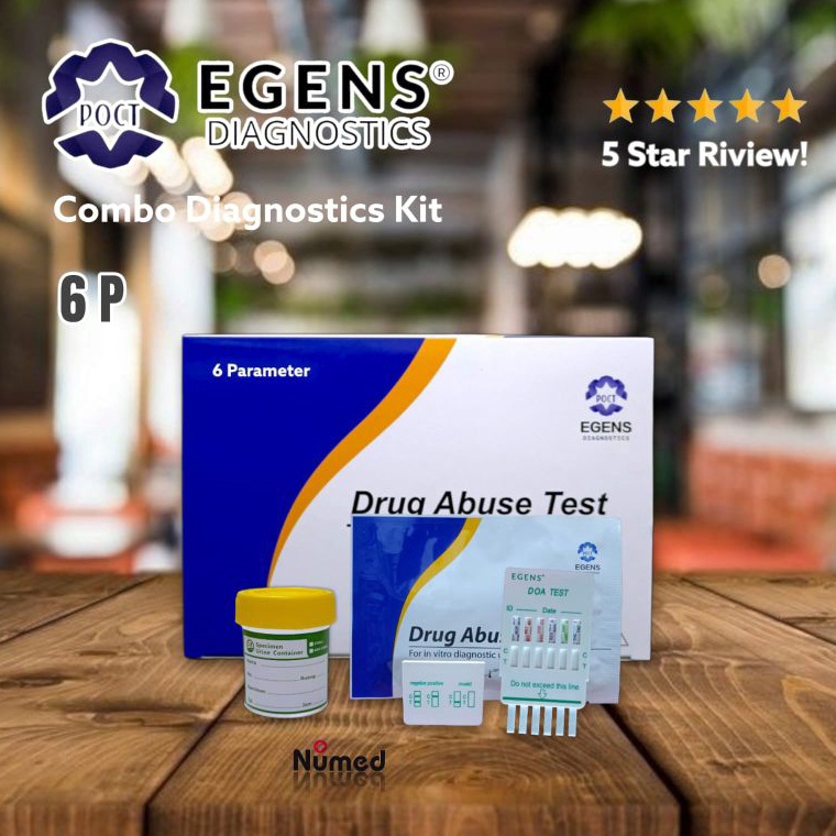 Wow Murah Meriah Multi Drug Test 6 Parameter Egens  Pot Urine 6 ml  Alat Tes Narkoba 6 Parameter  St