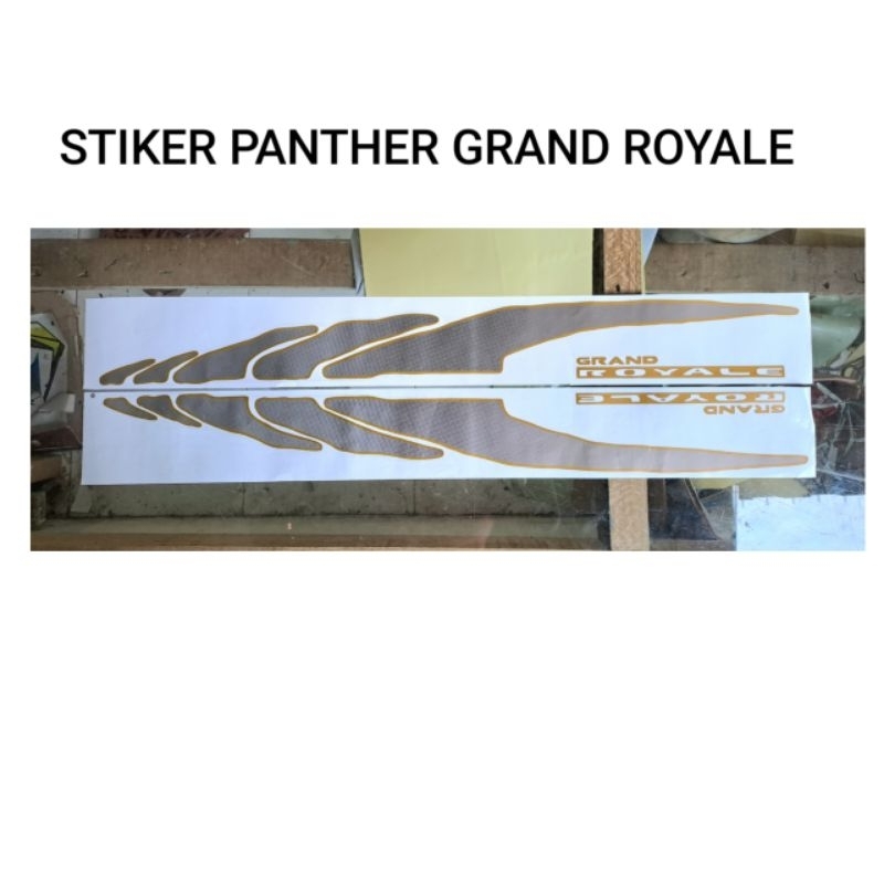 Stiker Mobil Panther grand royal royale / stiker panther grand royal