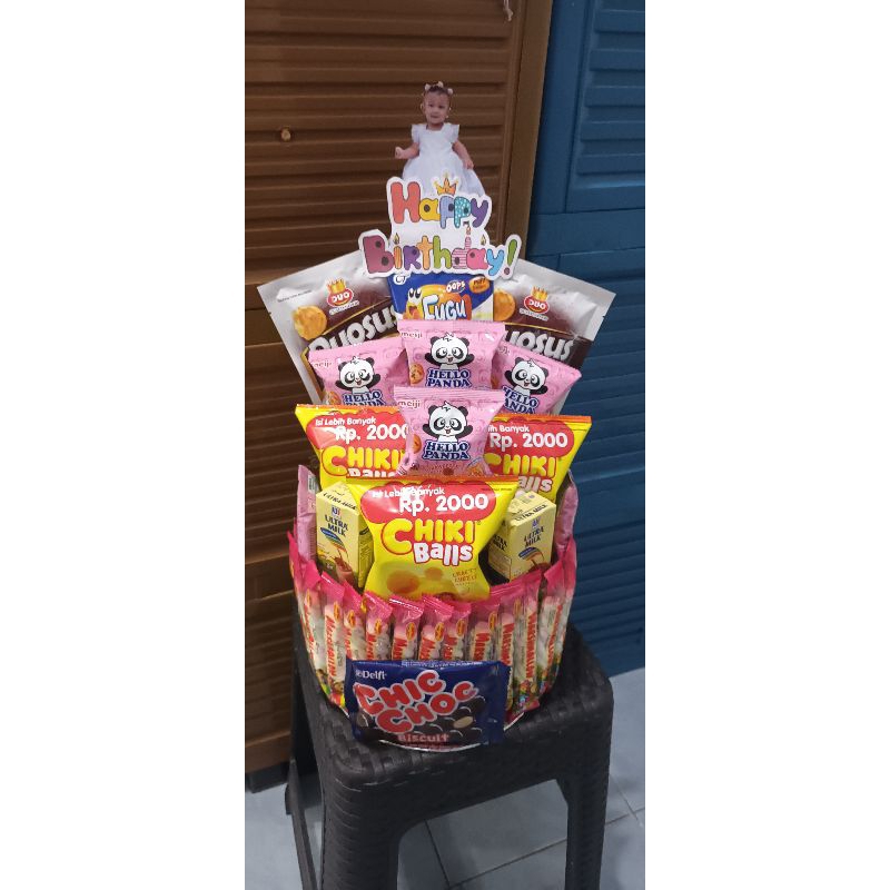 

Tart snack/ tower snack/hampers snack ultah/lebaran/graduation