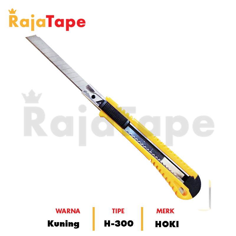 

Cutter HOKI H-300 / Cutter Kecil Super Tajam RAJA TAPE
