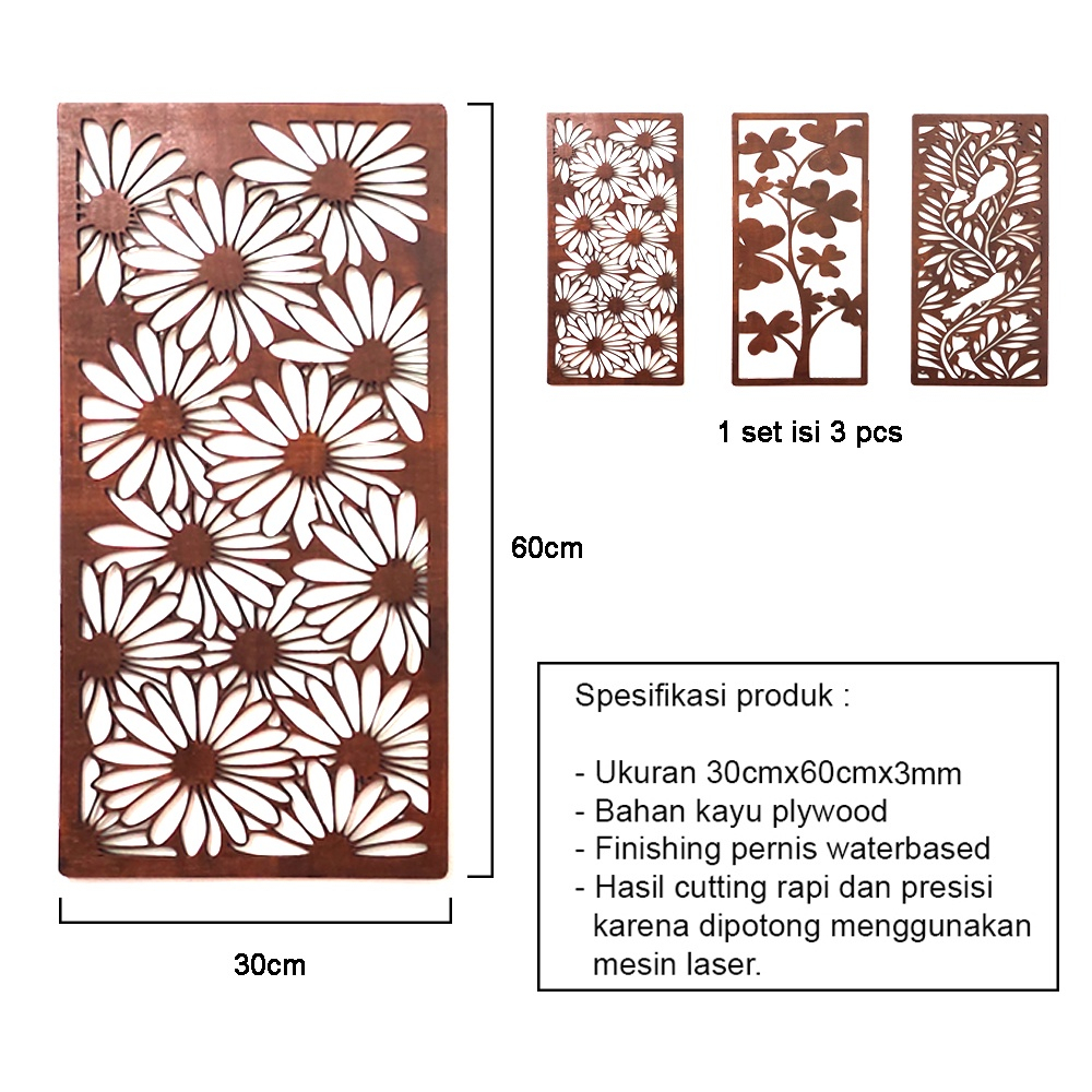 Hiasan dinding kayu aesthetic pajangan dinding ruang tamu walldecor hiasan dinding kamar aesthetic h