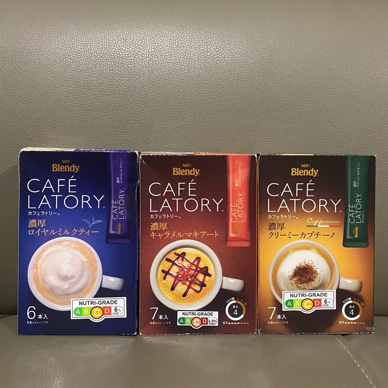 

Cafe Latory Kopi Instant Jepang AGF Blendy Cappucino / Cafe Latory Caramel Macchiato / Cafe Latory Royal Milk Tea