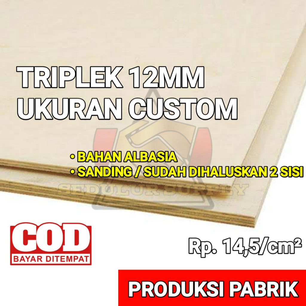 TRIPLEK 12MM MULTIPLEK 12MM UTY UKURAN CUSTOM