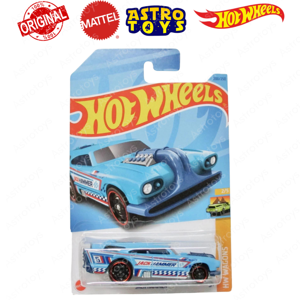 Hot Wheels Basic Jack Hammer Fantasy Car 1:64 - Mainan Koleksi Diecast Metal Mobil Sedan Hotwheels H