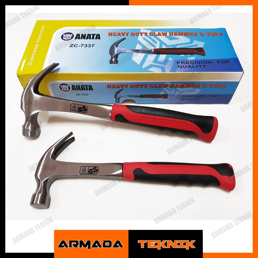 Palu Kambing Heavy Duty Gagang Besi 12 16 oz Anata