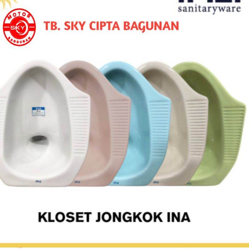 closet jongkok merek Ina .kloset jongkok