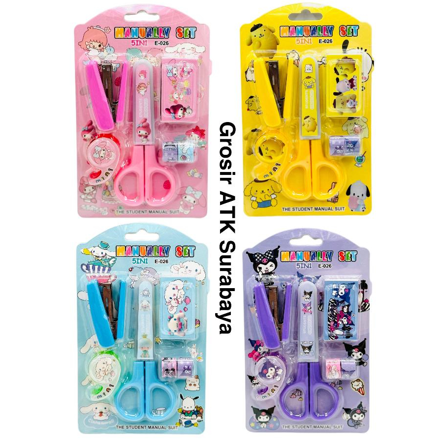 

Paket Alat Tulis / Study Set / Stationery Set Kotak Pensil Sanrio My Melody Cinnamorol Kuromi 5