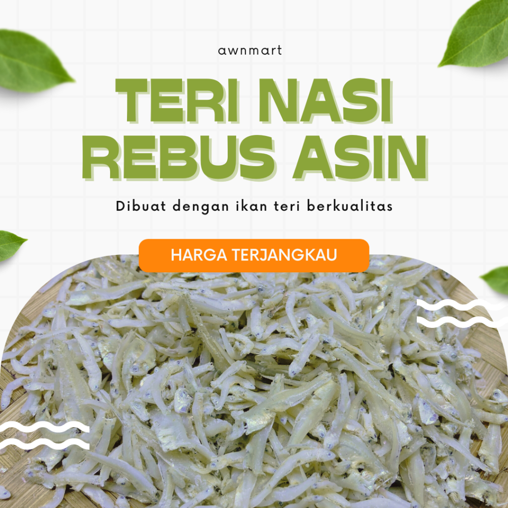 

[COD] Ikan kering Asin teri nasi medan (Anchovies) Asli - 250 gr