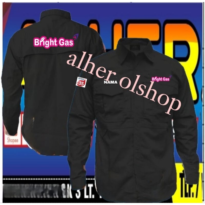 kemeja tactical bright gas baju tactical bright gas seragam tactical bright gas kemeja bright gas ba
