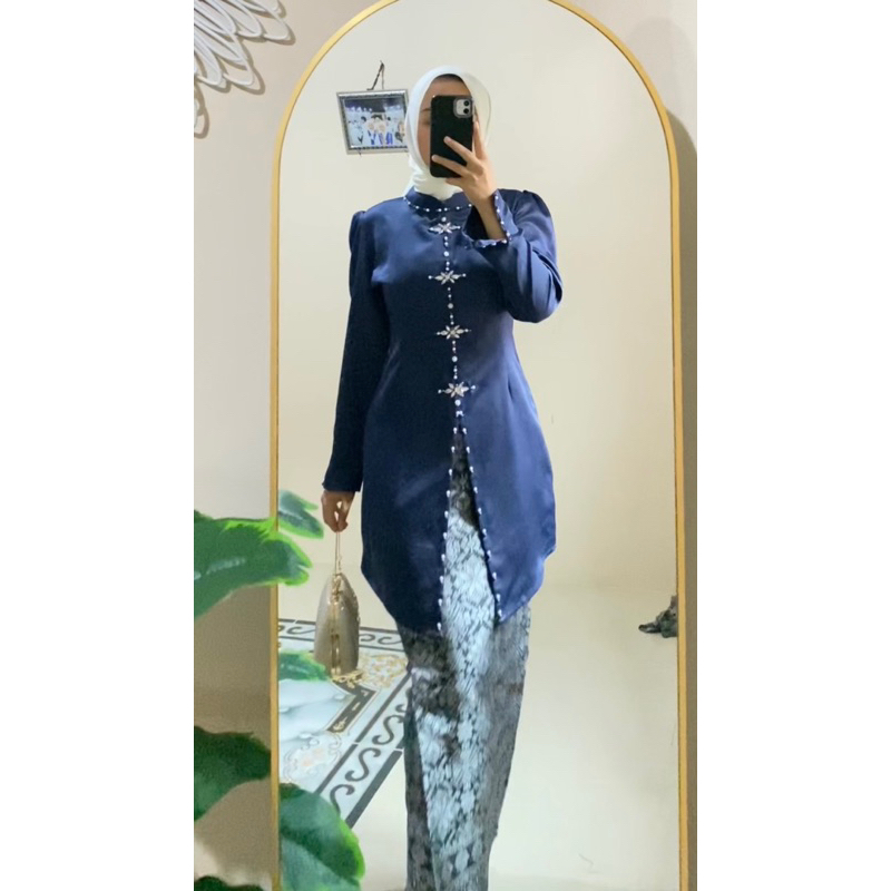 HANYA BAJU Atasan Baju kurung melayu pesta outift kondangan/bridesmaid pakaian adat melayu wanita