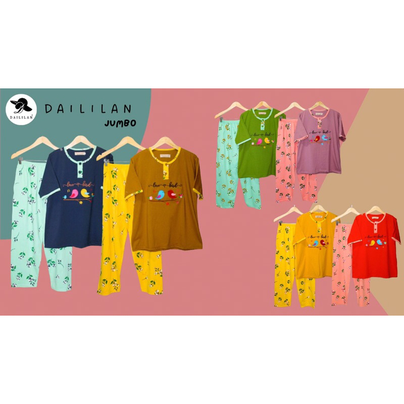 SETELAN DAILILAN JUMBO | BAJU TIDUR DAILILAN