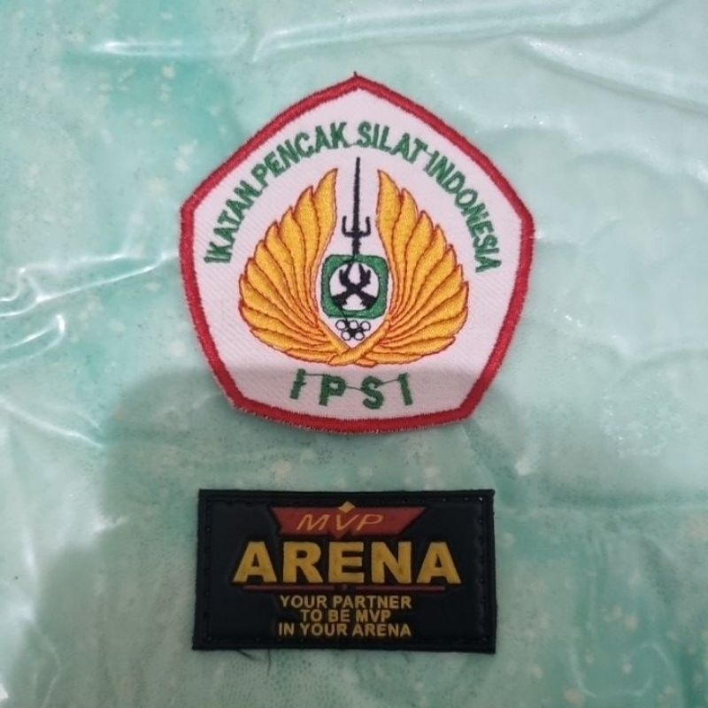 Badge IPSI bordir PUTIH bet Silat ipsi putih badge IPSI bordir badge silat ipsi bordir