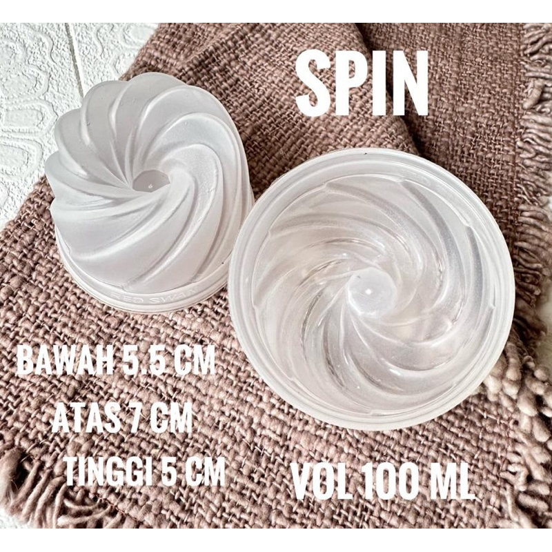 Cetakan Pudding Mini Viral Isi 12pcs SPIN Cetakan Bolu Kukus Kue Putu Ayu Loyang Viral