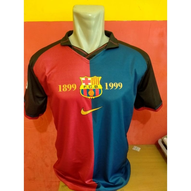 Jersey RETRO BARCELONA HOME 1999 full printing Gratis nama dan nomor punggung