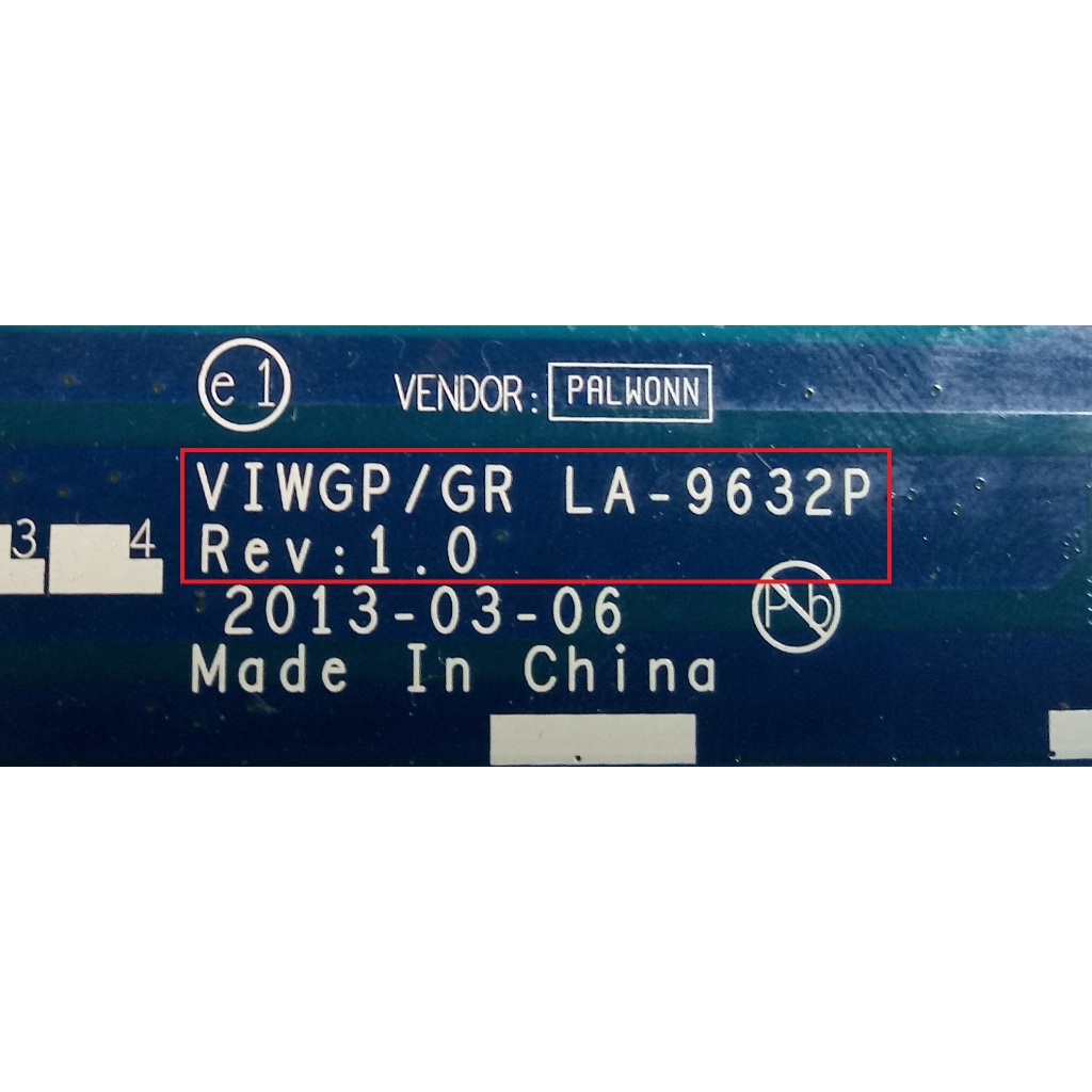 IC BIOS Lenovo G405 G500 VIWGP/GR LA-9632P Rev 1.0